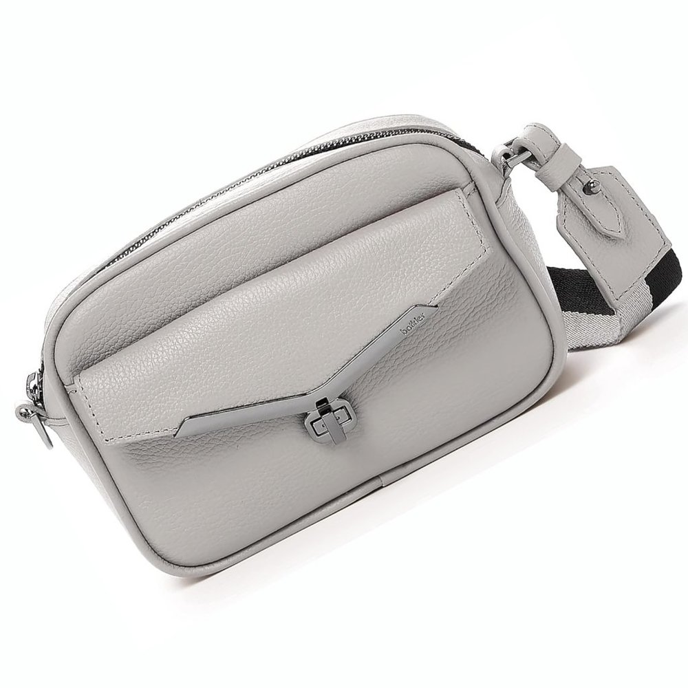 Botkier Valentina Mini Camera Crossbody Silver & Black - Picture 10 of 14